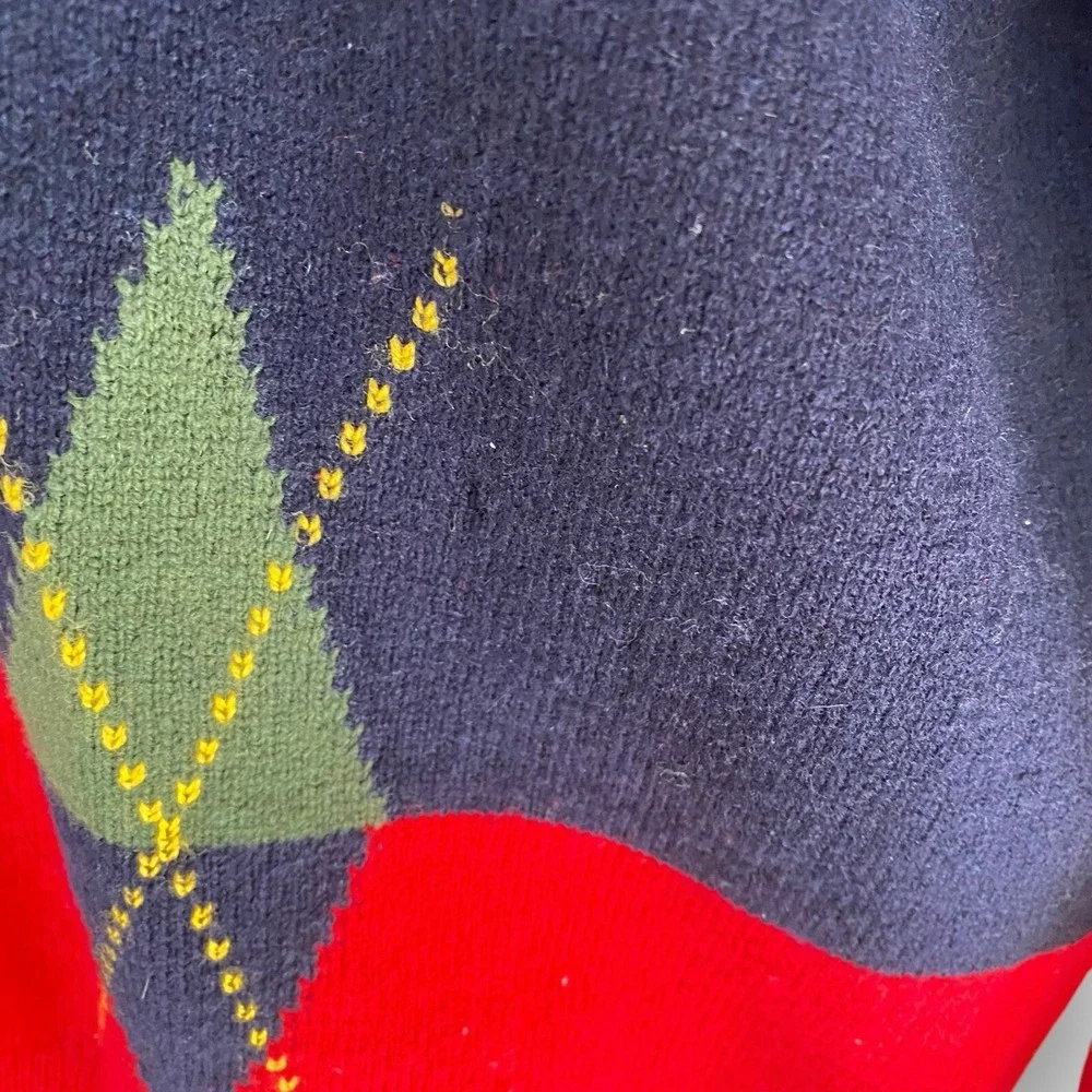 Vintage Pringle of Scotland Mens‎ Large Wool Sweater Preppy Golf Pullover